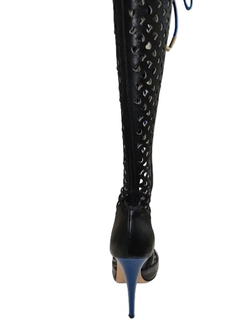 Versace Resort 2012 Lace Up Boots - 37