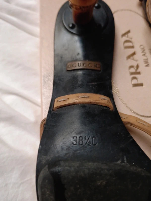 Gucci Bamboo Kitten Heel - 38.5