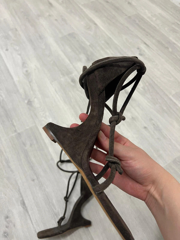 Rick Owens Cantilever Suede Heels - 40