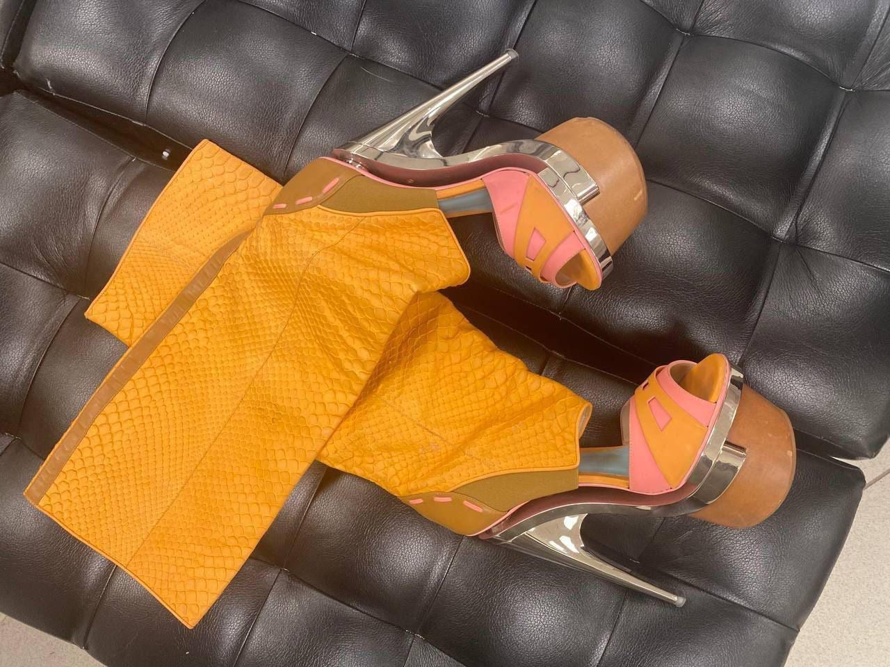 Versace Python Boot - 36.5