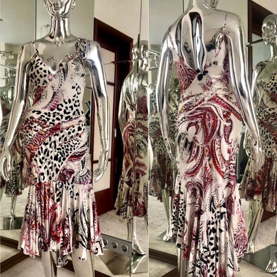 Cavalli 2000s Satin Dress - S