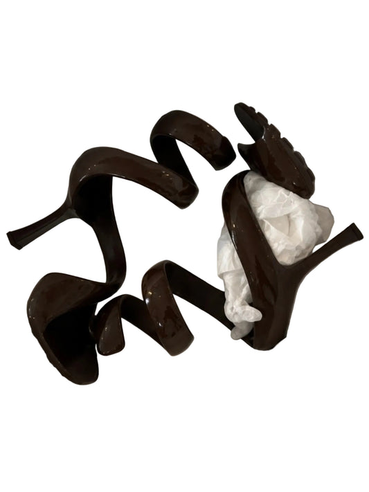 Bottega Venenta Spiral Heels Brown - 38