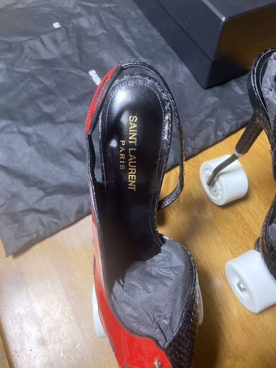 Saint Laurent Anya Roller Skate Heels - 40