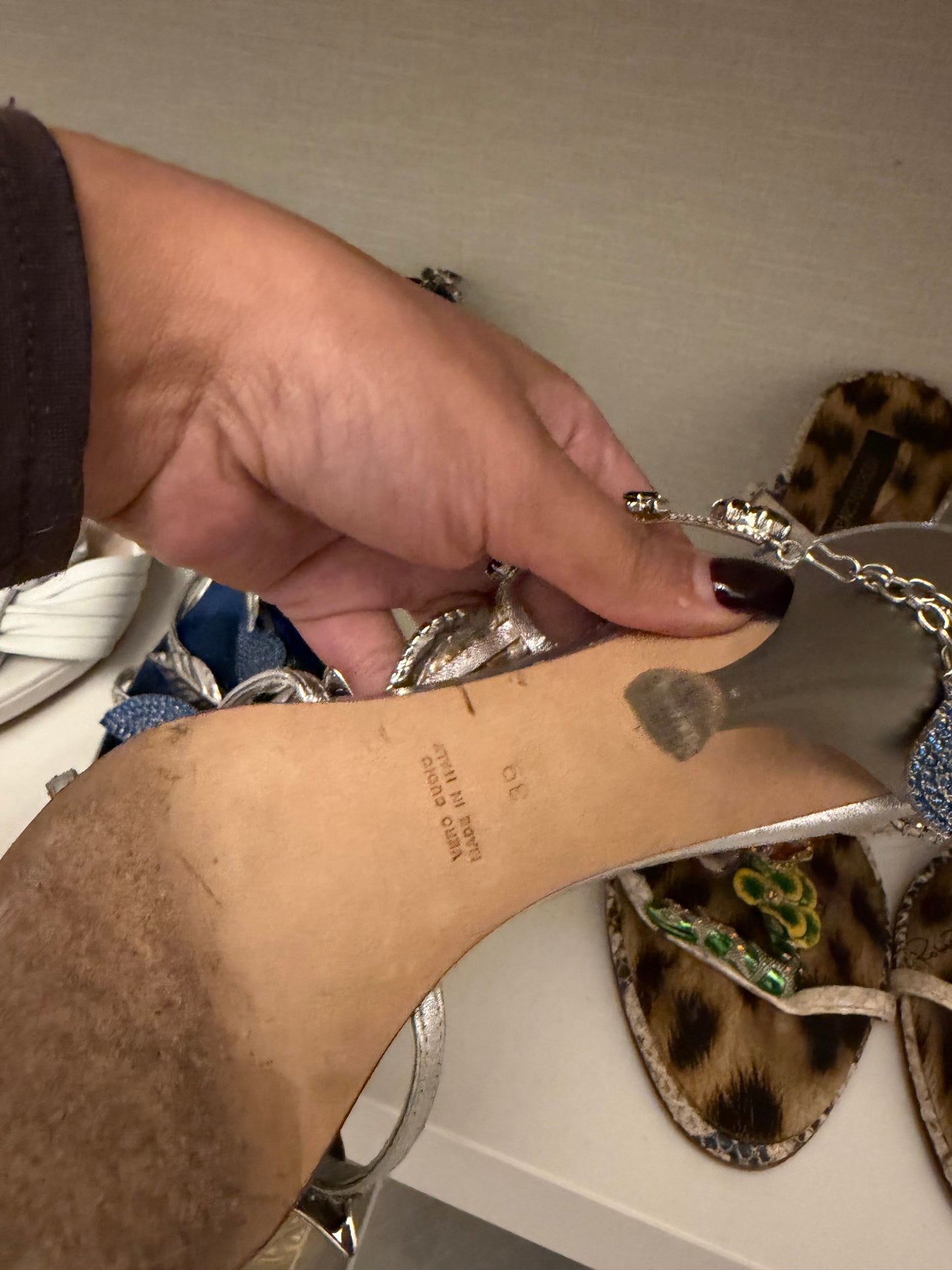 Roberto Cavalli Embellished Heels - 38/39