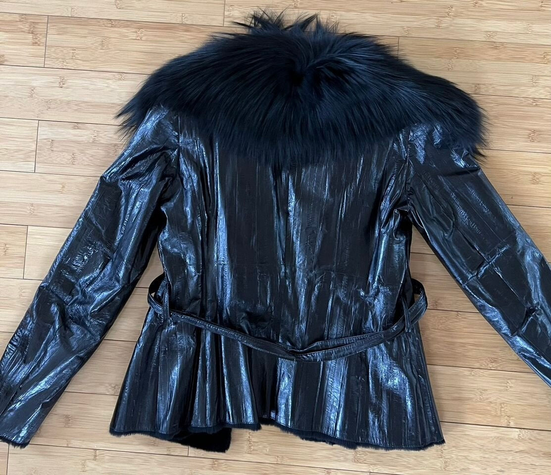 Dolce & Gabbana Eel & Fur Jacket - S