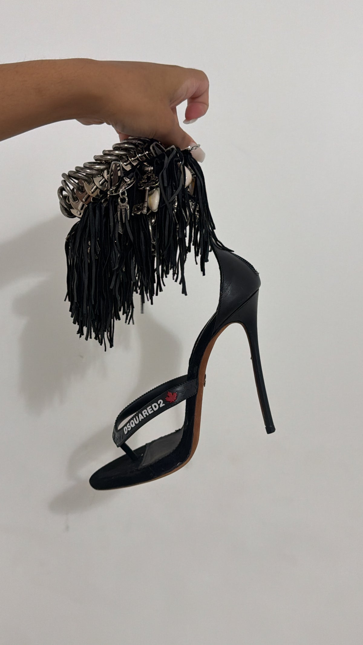 Dsquared2 Gothika Fringe Heel - 39/39.5