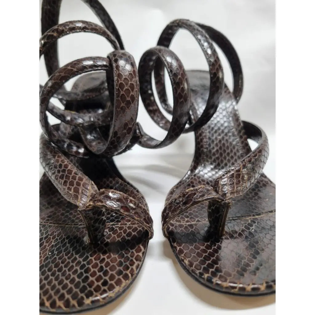 Botegga Venetta Python Spiral Heels - 40