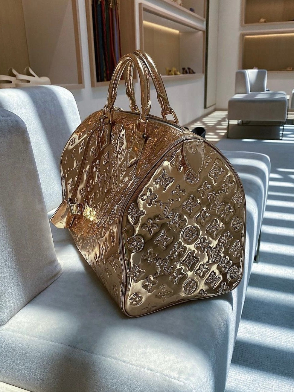 Louis Vuitton Gold Monogram Speedy Bag