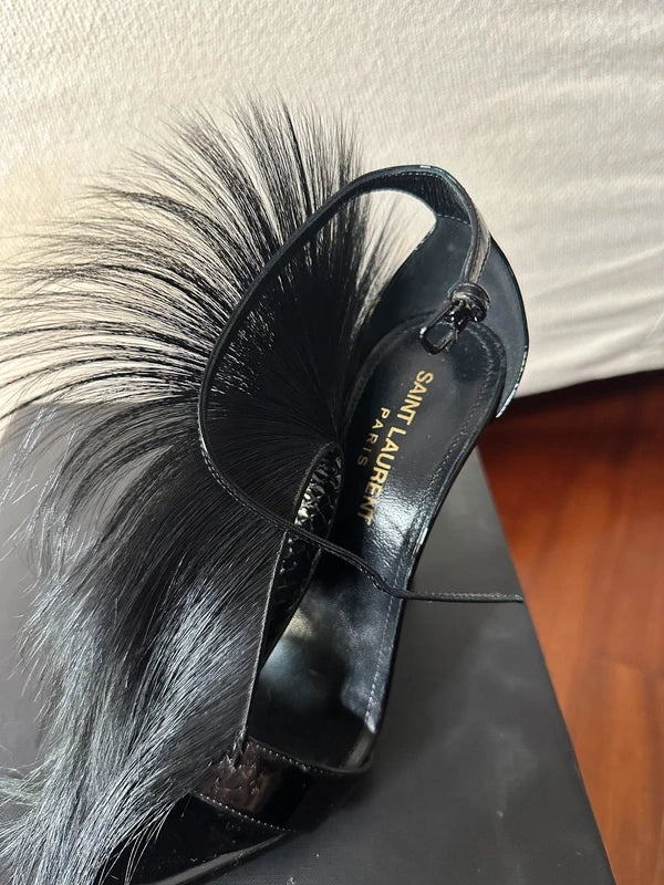 Saint Laurent Jamie Antelope Heels Brand New - 36