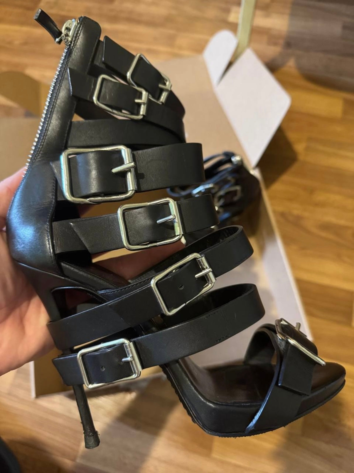 Giuseppe Zanotti Cuff Gladiator Heels - 38