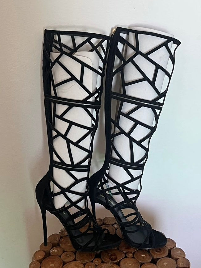 Dsquared2 Geometric Gladiator Boots - 39