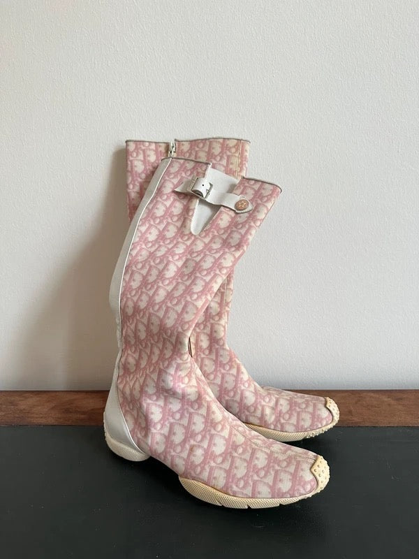 Dior Trotter Monogram Boots - 38