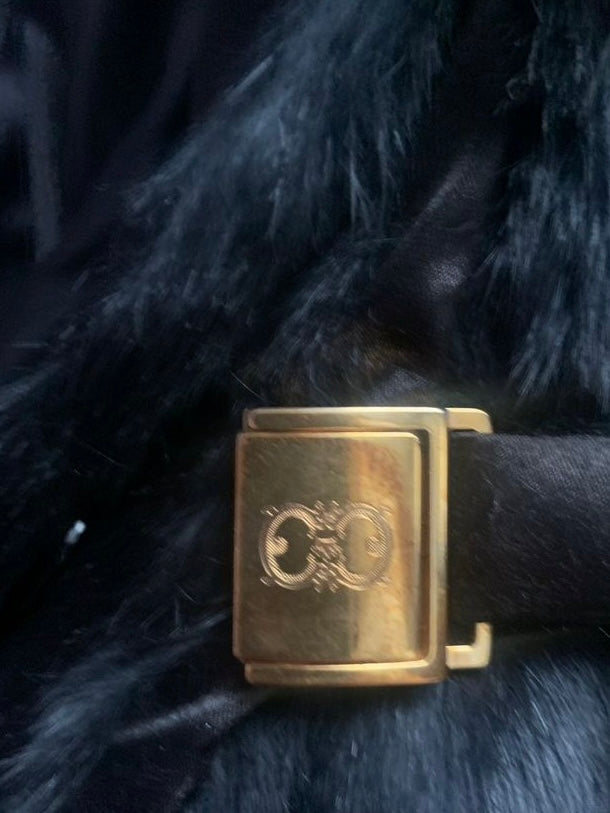 Cavalli Fur Belted Coat - S/M