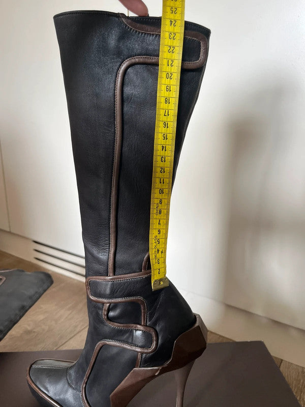 Celine Fall 2008 Moto Boots - 38.5
