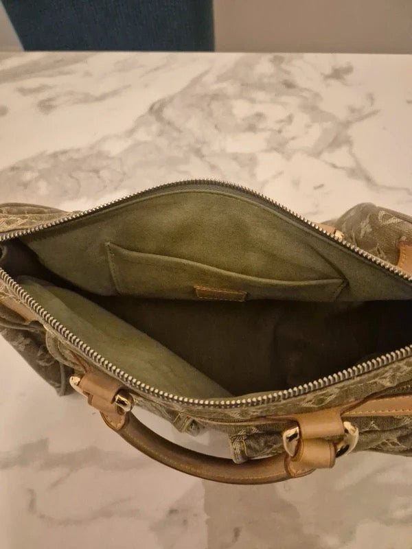 Louis Vuitton Khaki Denim Neo Speedy Bag