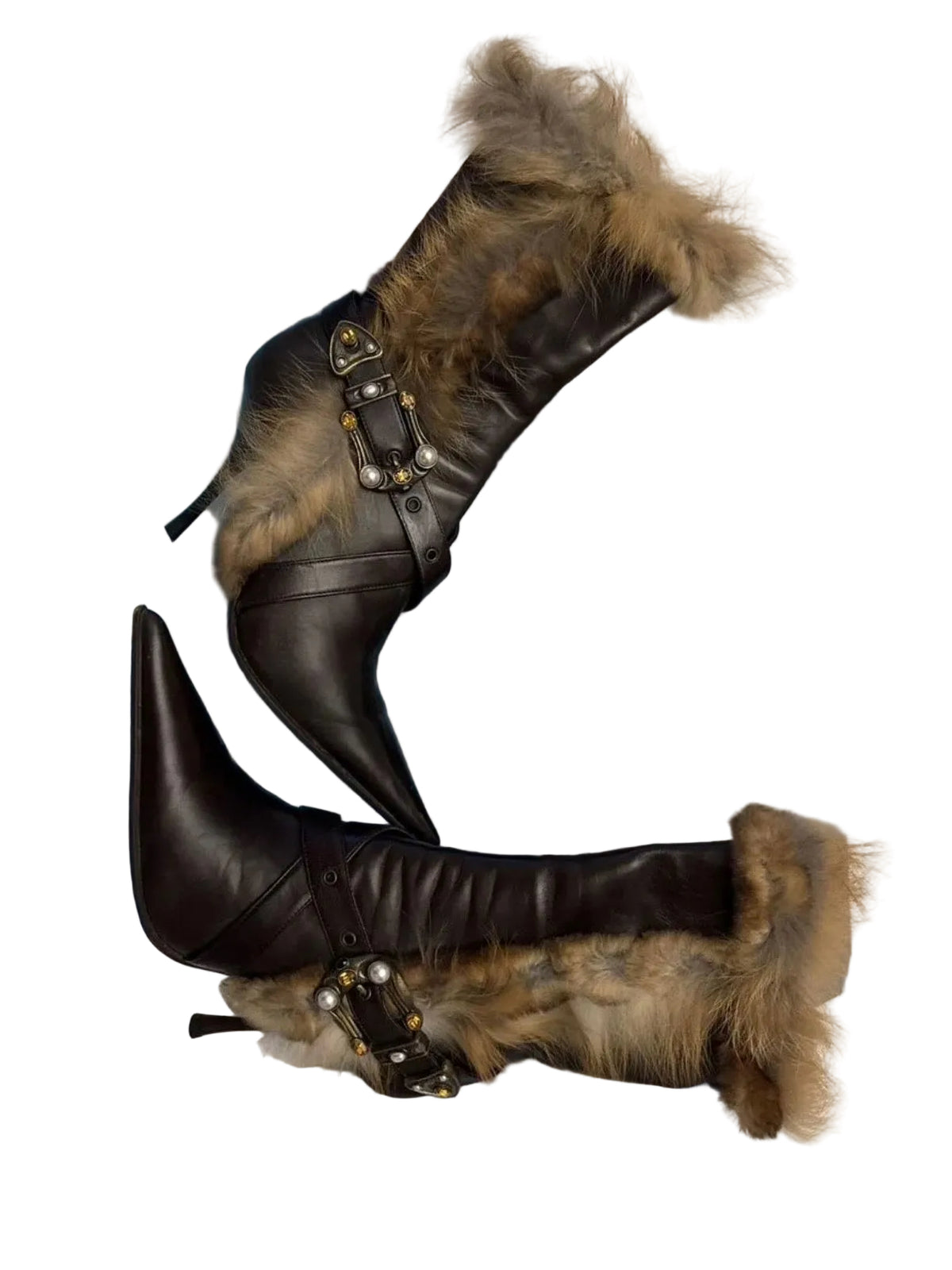 Gianmarco Lorenzi Fur Ankle Boots - 38