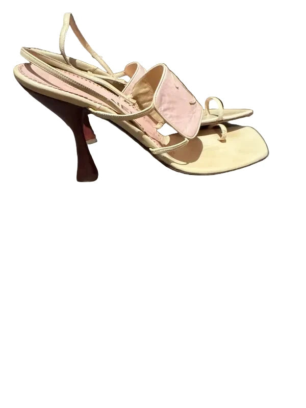 Chanel Toe Cuff Logo Heels - 38.5