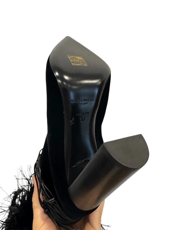 Saint Laurent Yeti Spring 2018 Runway Boots Brand New - 37