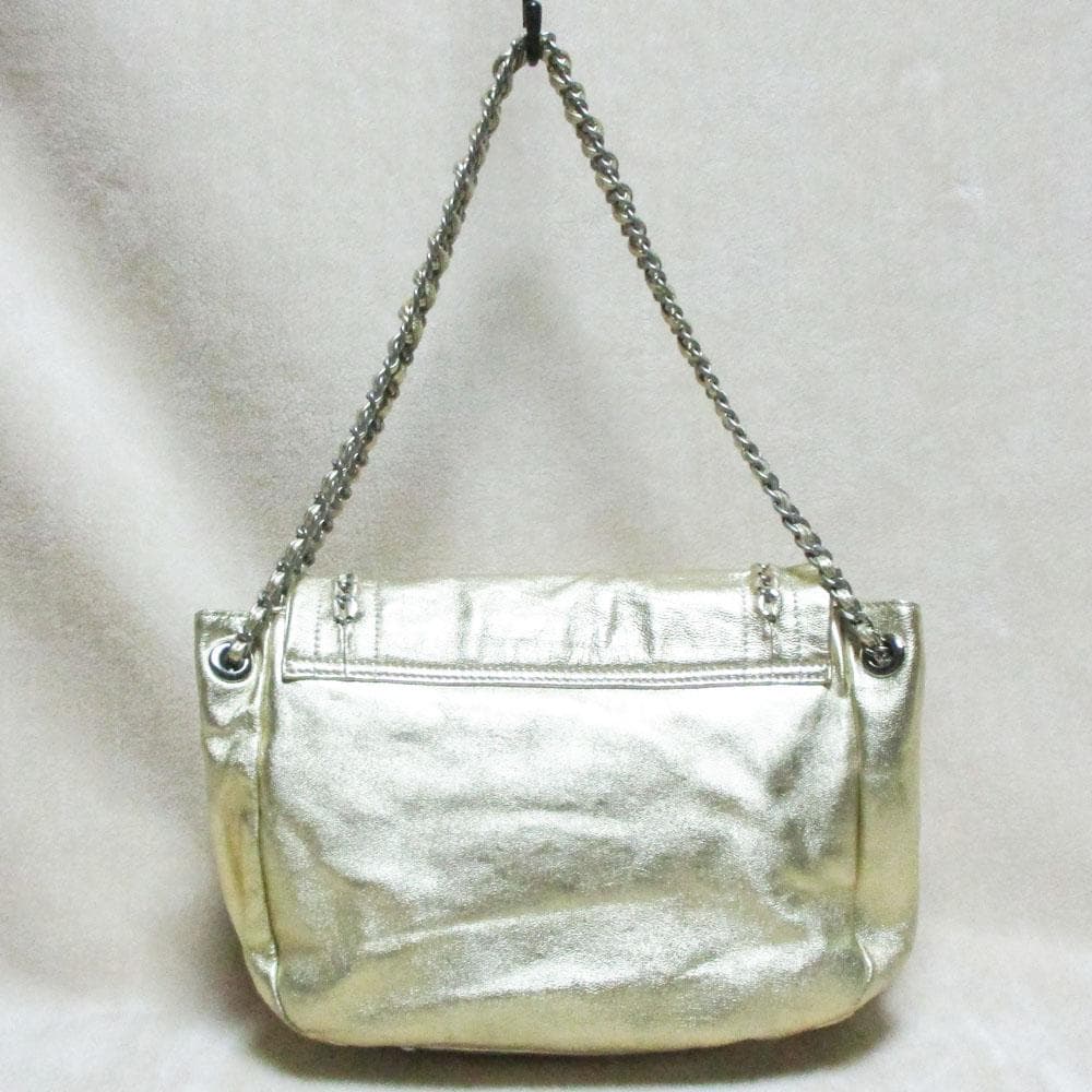 Chanel Gold Shoulder Bag Small