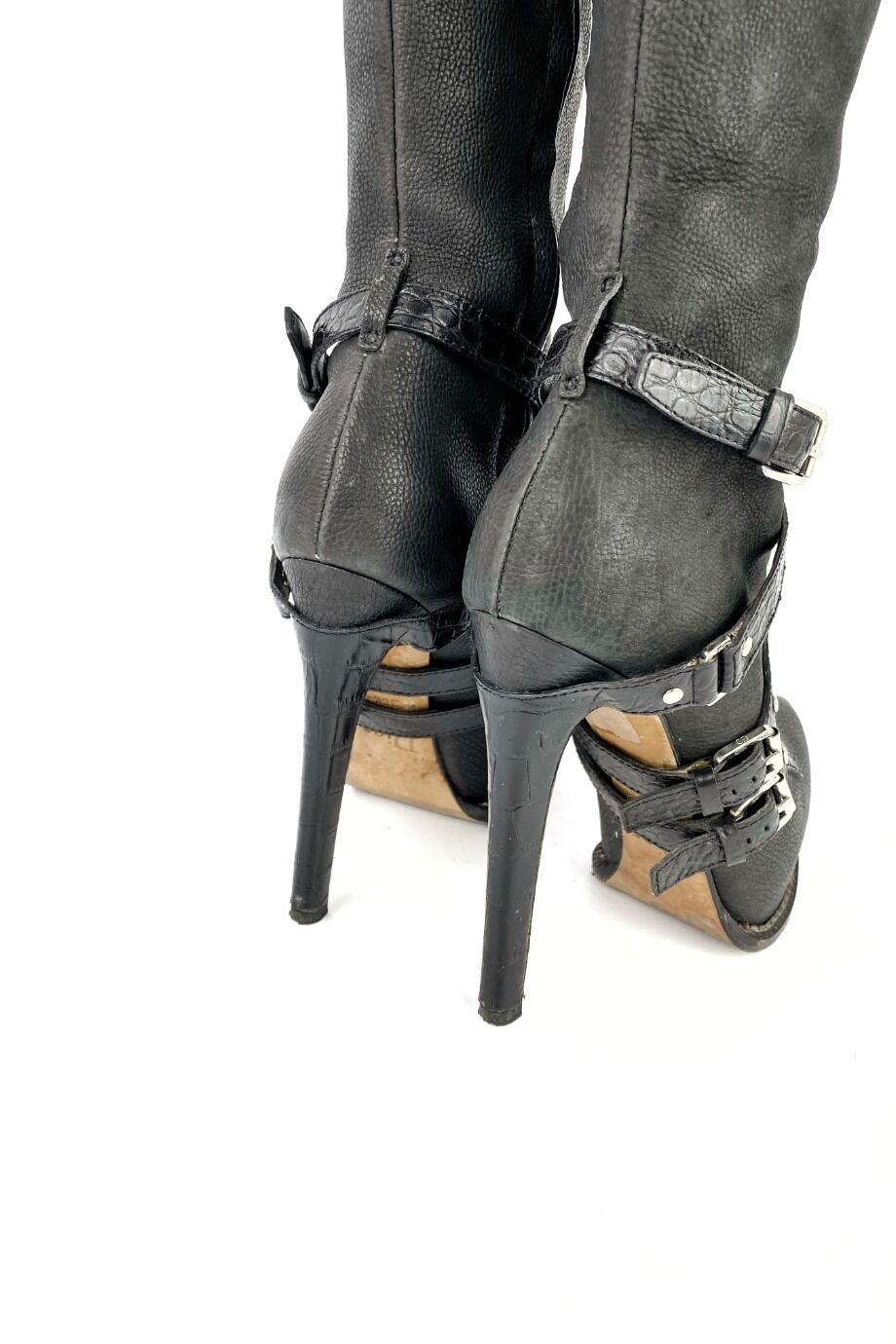 Dior Galliano Croc Boot Black - 36.5