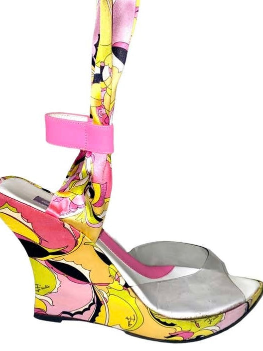 Emilio Pucci Lace Up Wedge Heel - 38