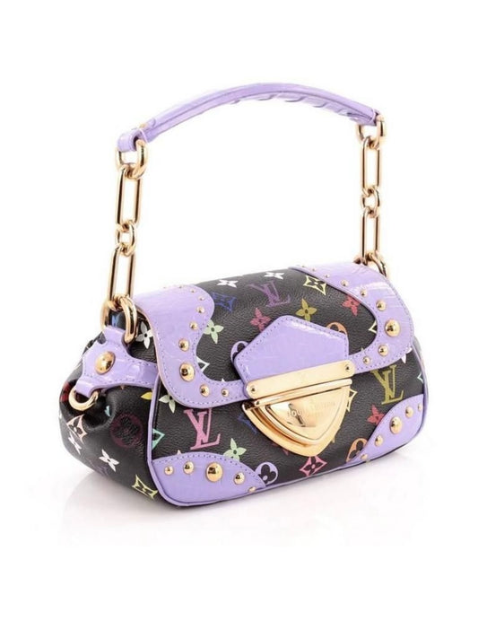 Louis Vuitton x Takashi Murakami Marilyn Bag with Croc detailing ( Rare collectors item)