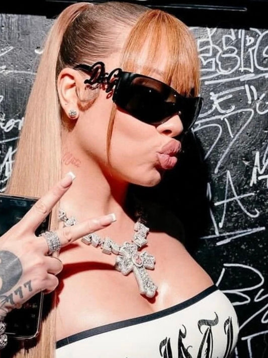 D&G Shield Wrap Blackout Sunglasses
