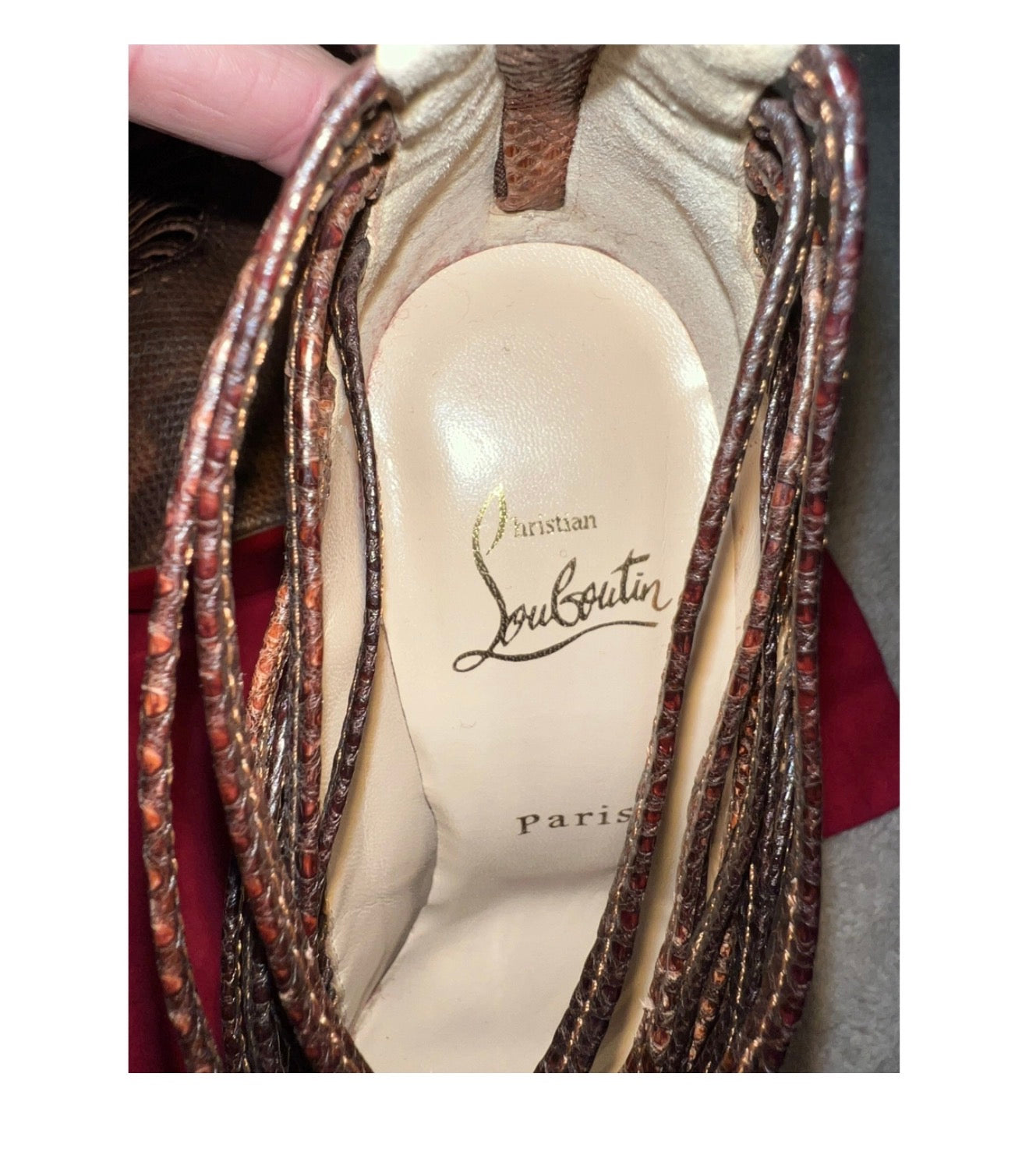 Christian Louboutin Python Zoulou Heels Brand New - 39