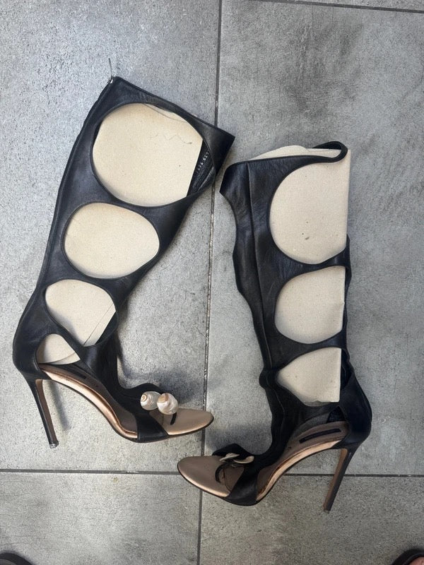 Sergio Rossi Gladiator Boots - 38