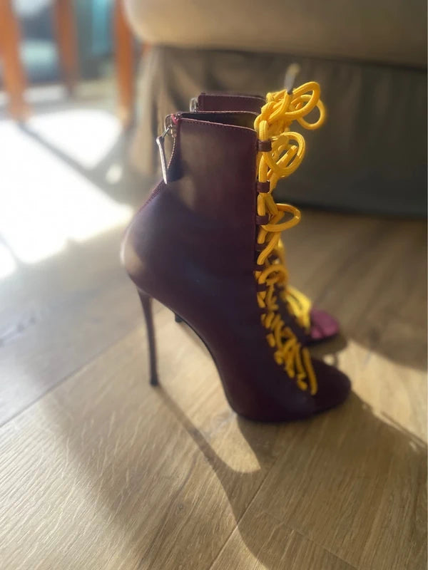 Dsquared2 Lace Up Ankle Boots - 39