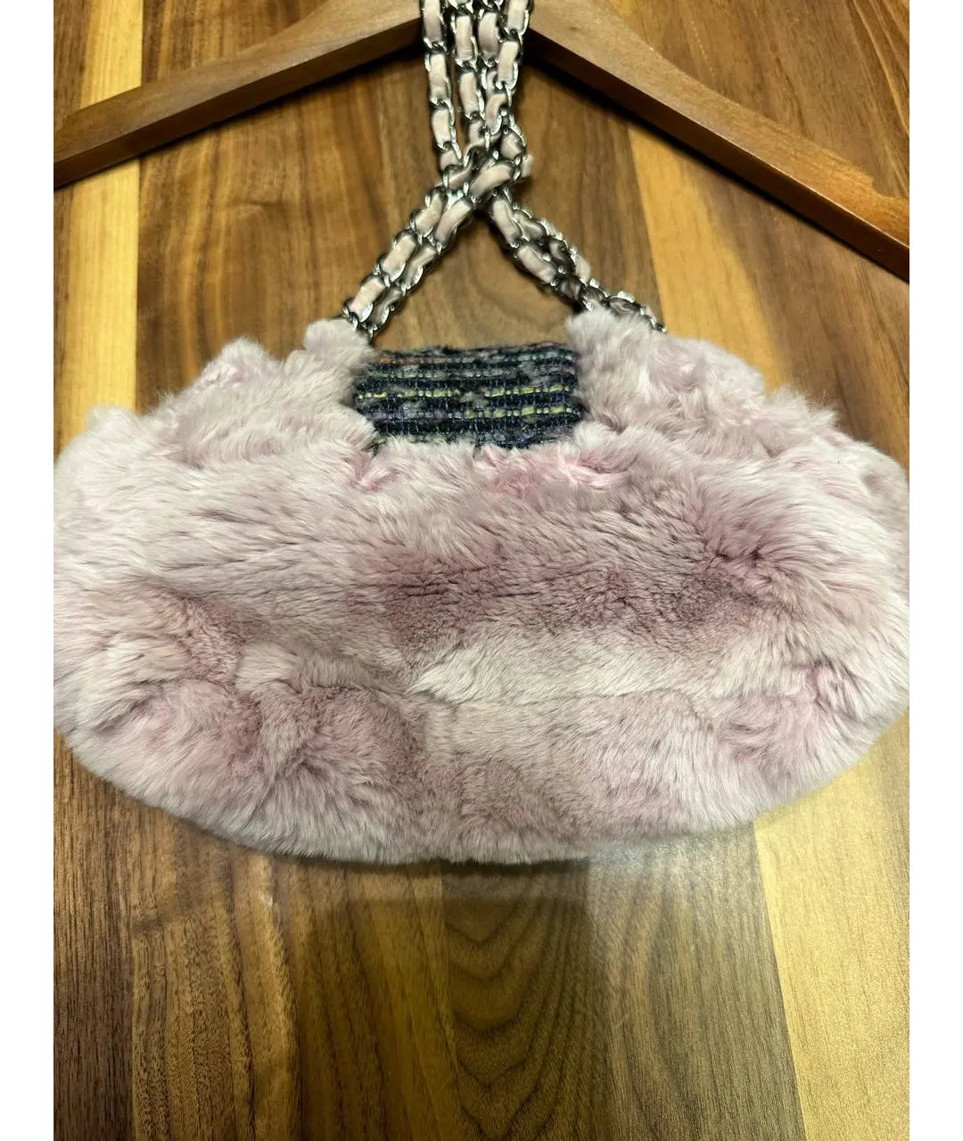 Chanel Fantasy Fur and Tweed Mini Classic Flap Bag