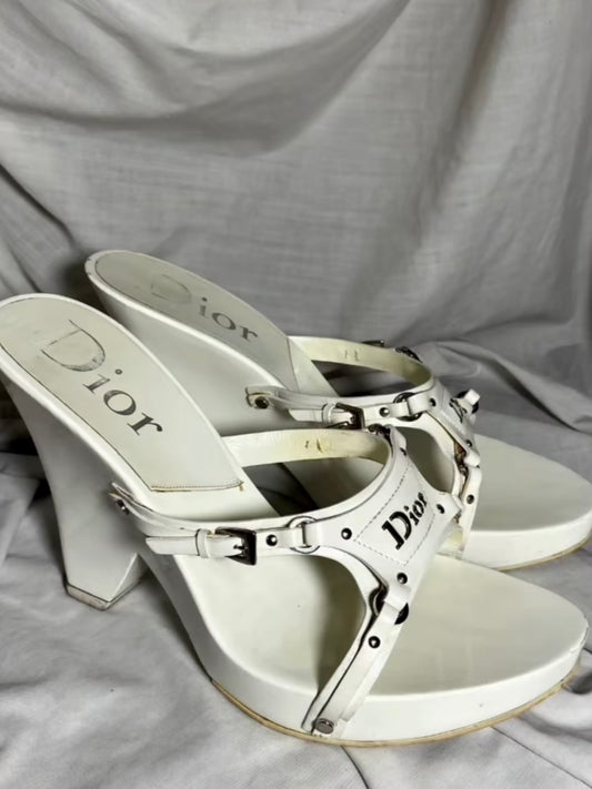 Dior Bondage Wedge Heels - 40