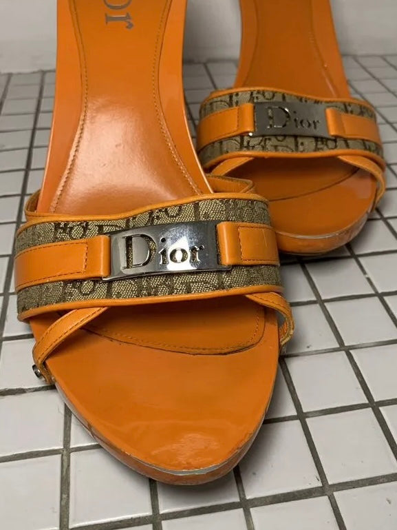 Dior Monogram Heels - 38/38.5