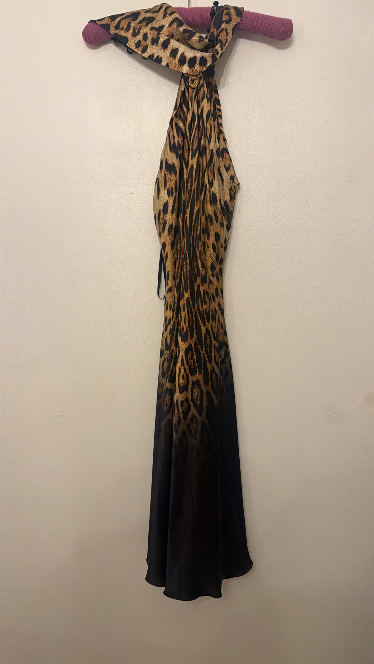 Roberto Cavalli S/S 2002 Silk Leopard Print Dress - S