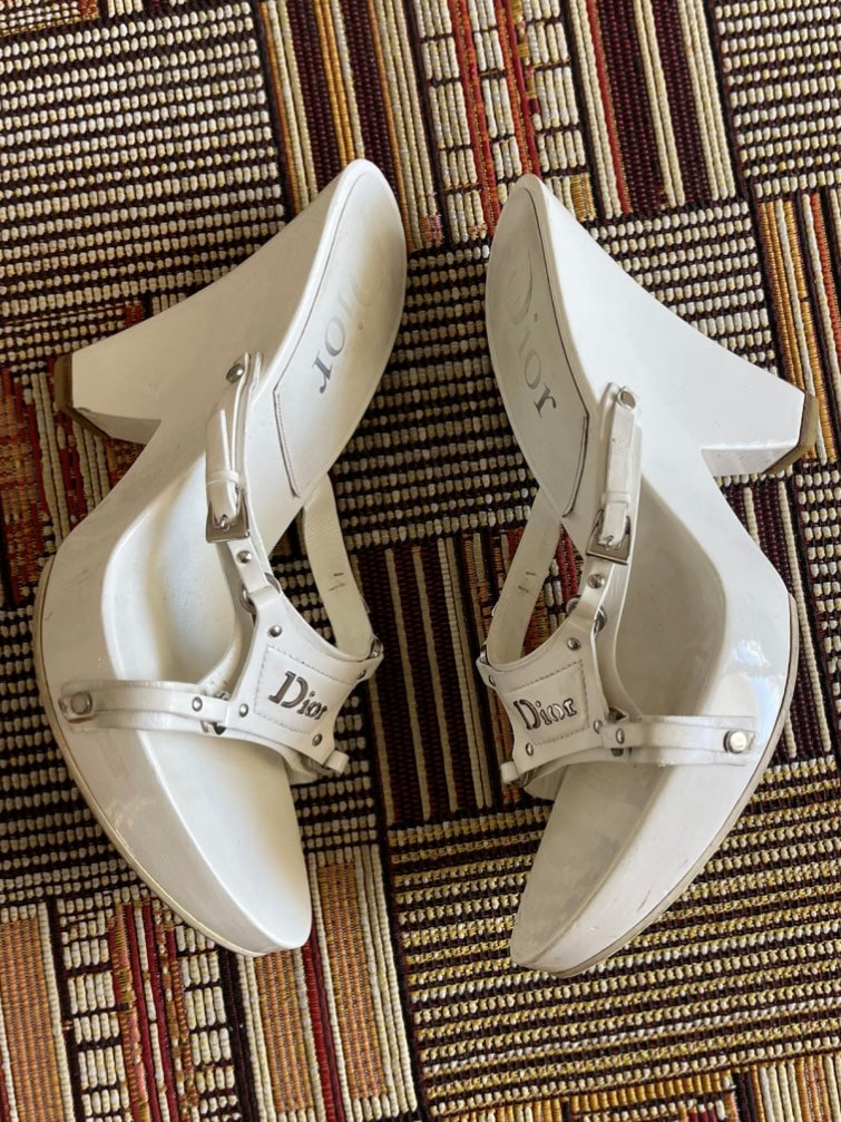 Dior Bondage Wedge Heels - 40