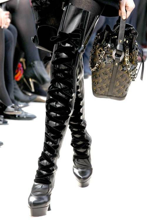 Louis Vuitton by Marc Jacobs 2009 Lace Up Boots - 38.5 + 41