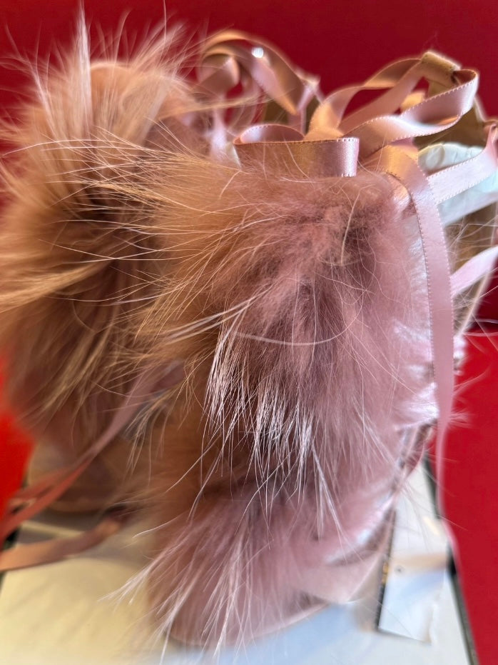 Dsquared2 Riri Fur Lace Up Heels - 38