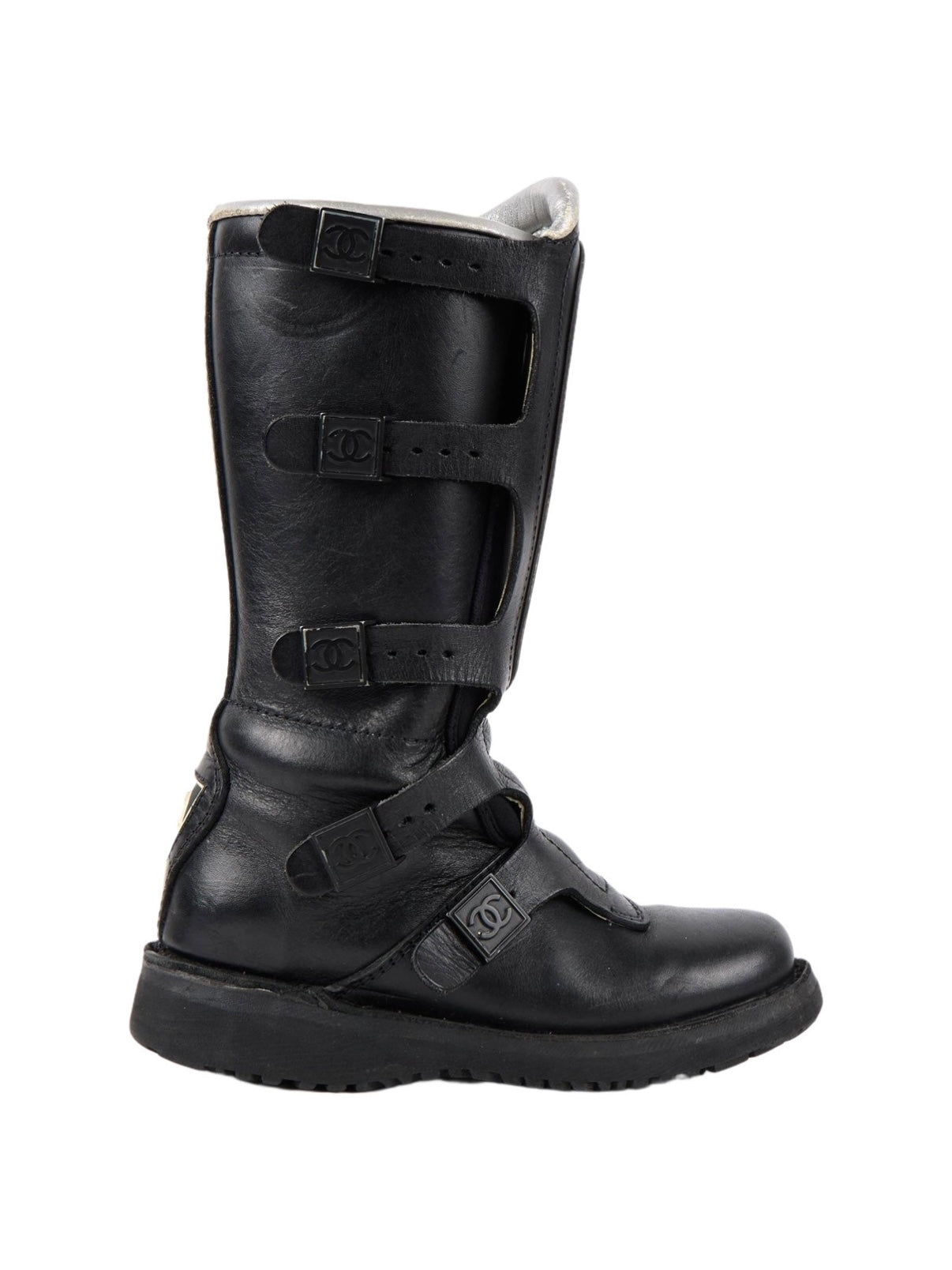 Chanel Moto Boots - 36