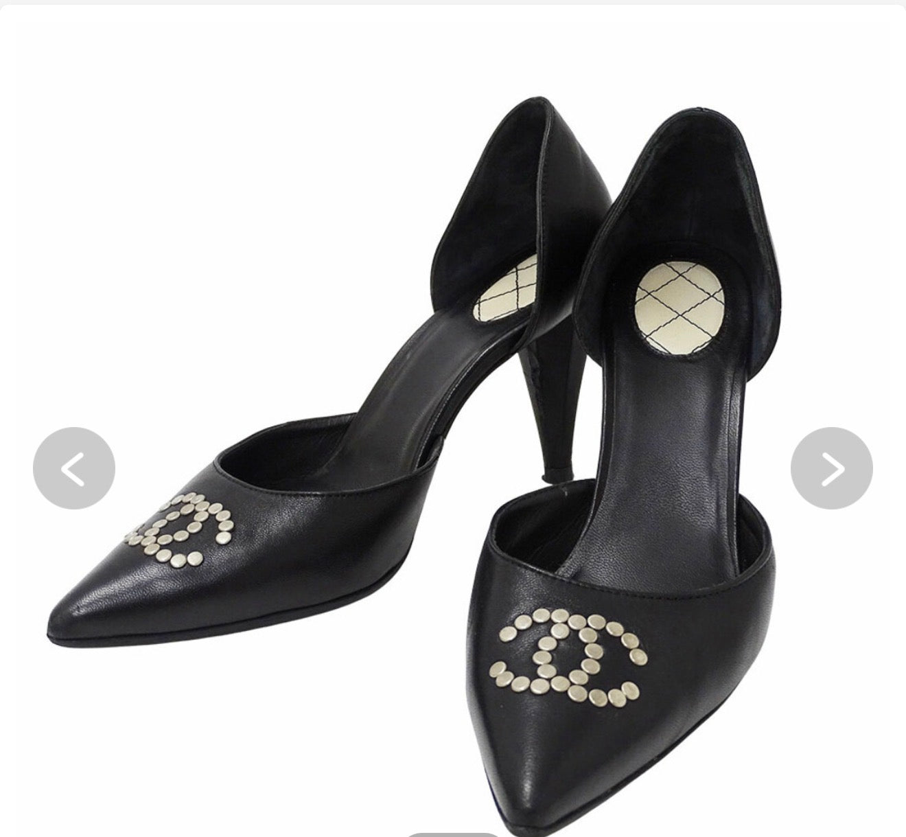 Chanel Logo Heels - 36