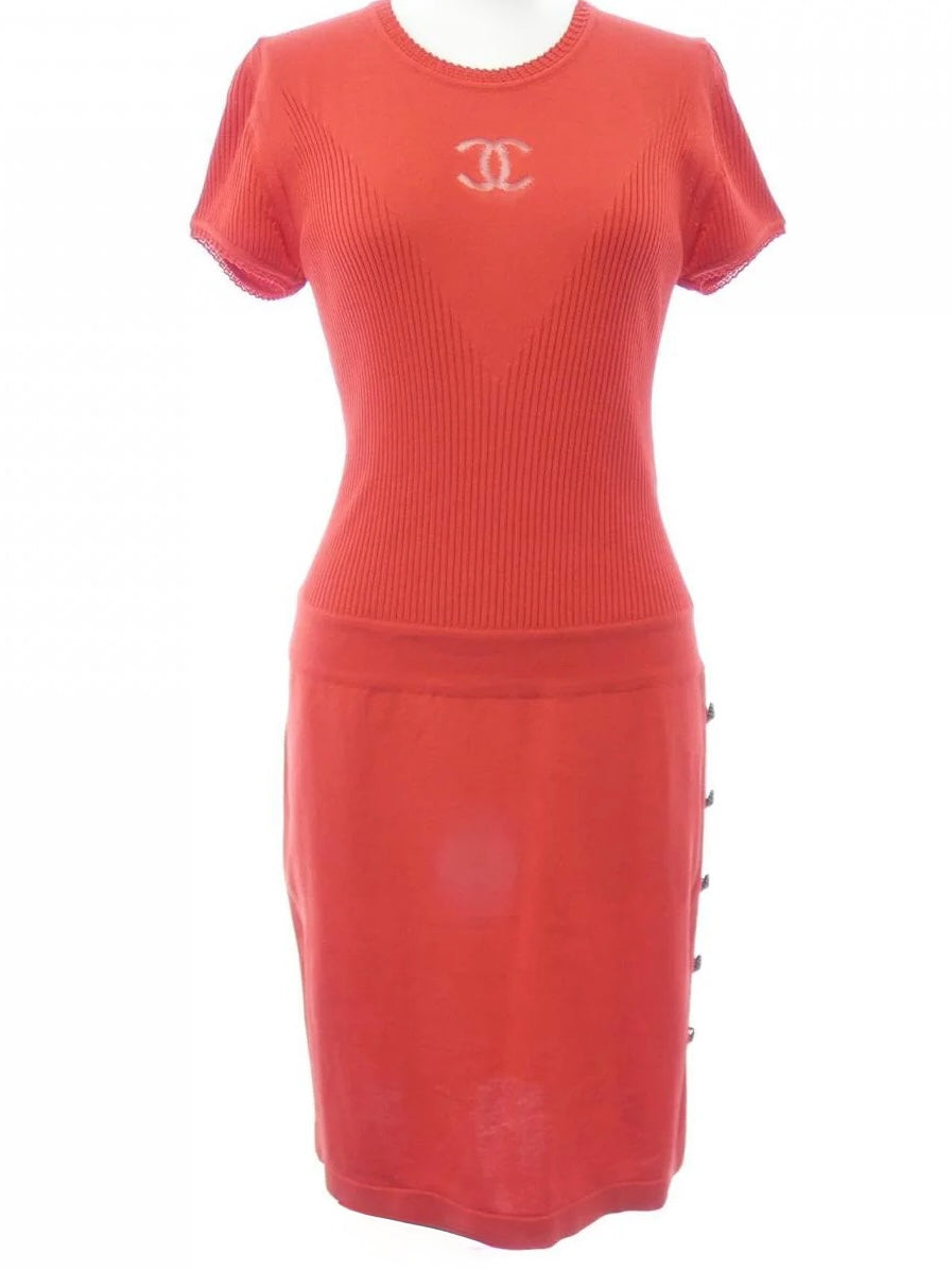 Chanel Knit Mesh CC Dress - S