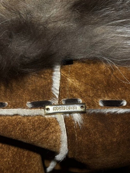 Roberto Cavalli Reversible Fox Fur Coat - S