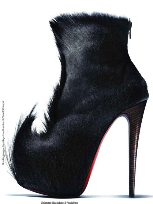 Christian Louboutin Pony Hair Ankle Boot Brand New - 35.5