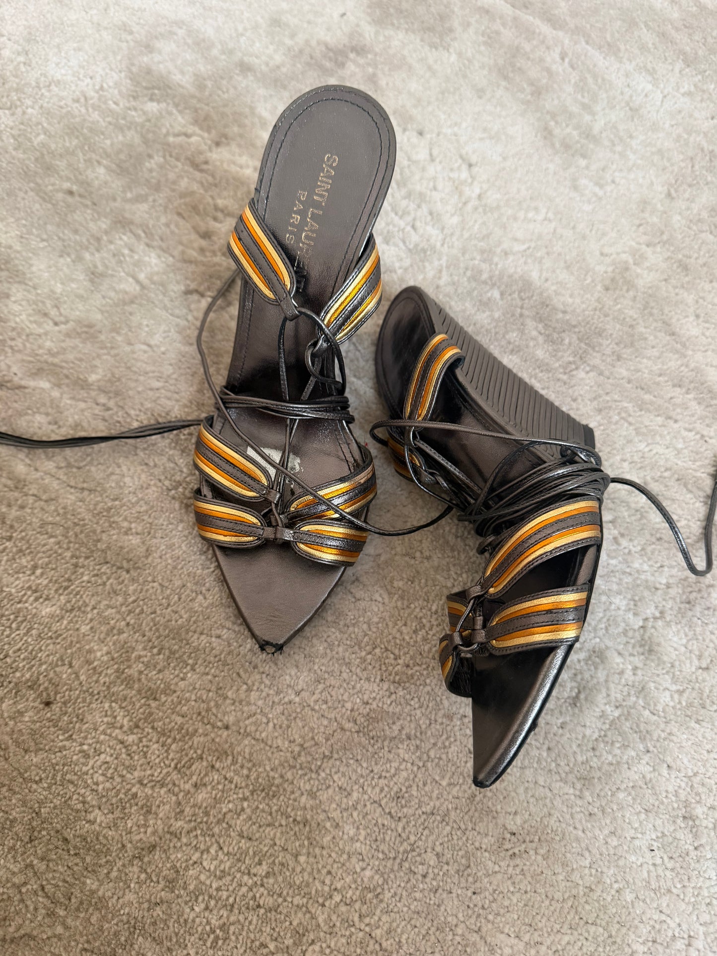 Saint Laurent Talitha Wedges - 38/38.5