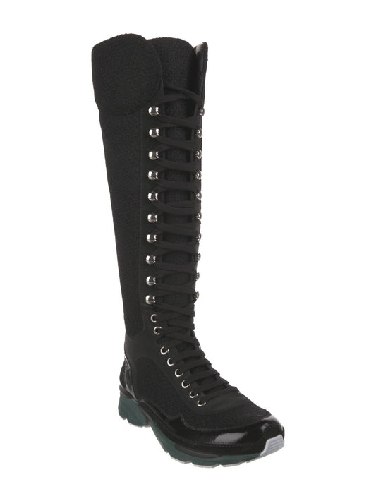 Chanel 2014 Tweed Sneaker Boots - 35.5