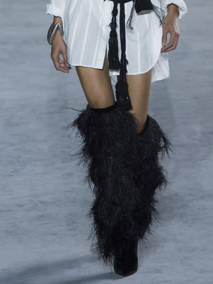 Saint Laurent Yeti Spring 2018 Runway Boots Brand New - 37