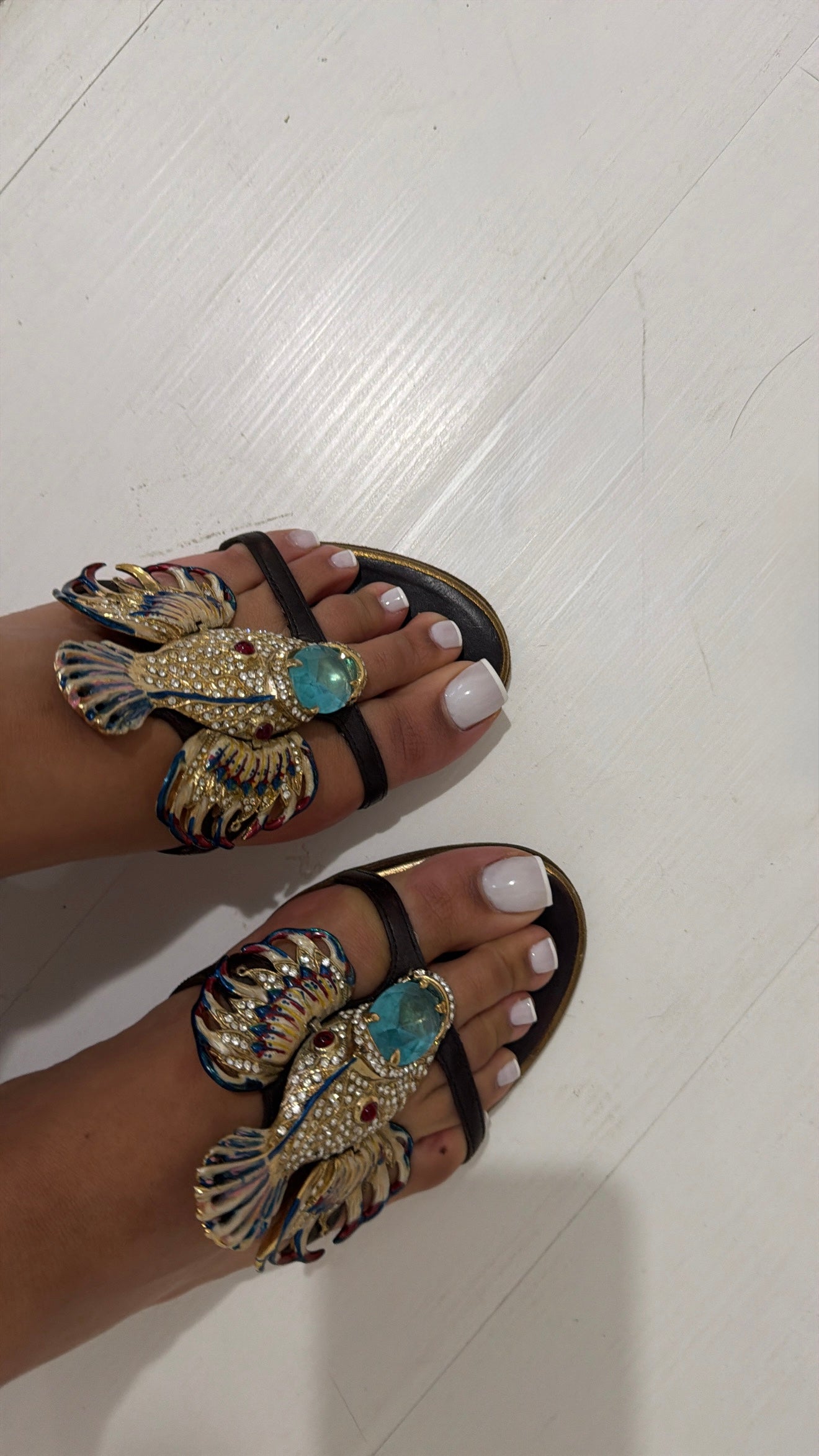 Giuseppe Zanotti Crystal Lionfish Heels - 37/38