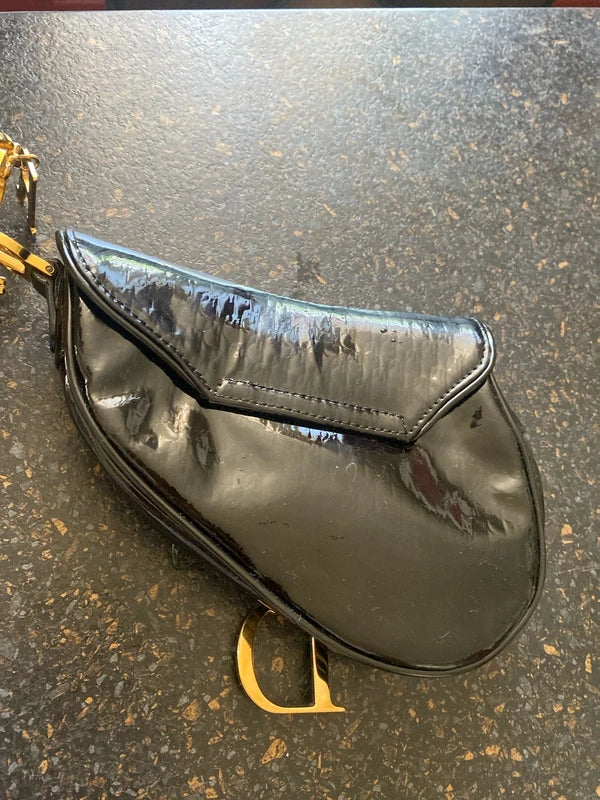 Dior Galliano Mini Saddle Charm Wristlet Bag/Clutch