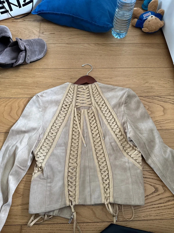 Dior by Galliano 2002 Archive Lace Up Jacket - L/XL