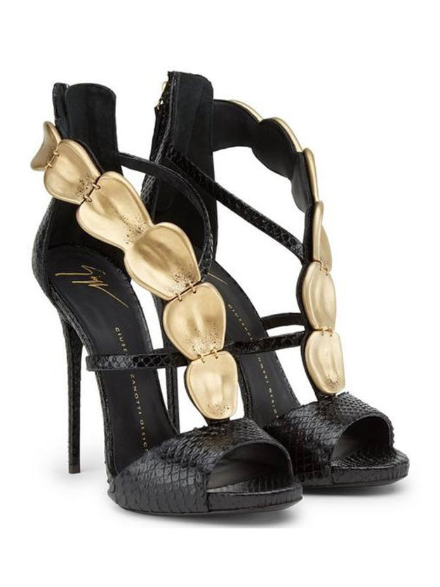 Giuseppe Zanotti Seashell Python Heels - 37.5
