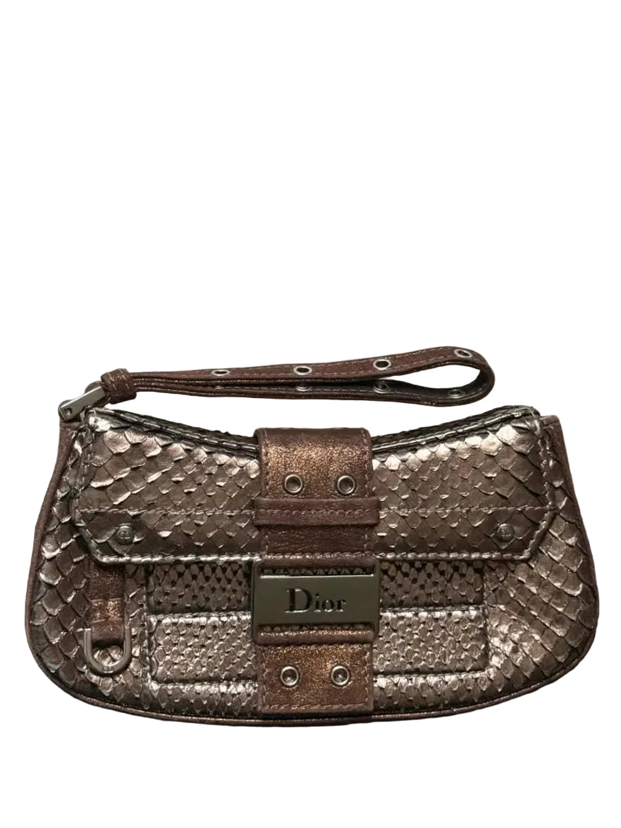 Dior Galliano Python Clutch Bag